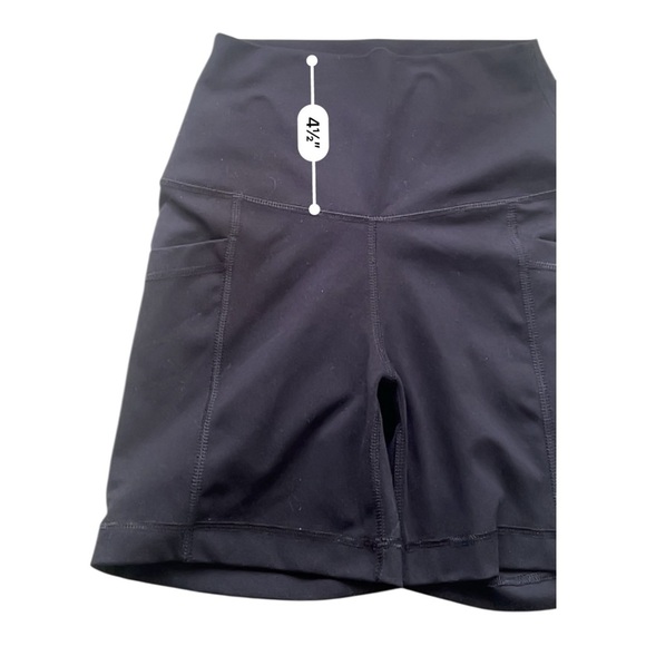 Yogalicious Black Bike Shorts High-Waisted Performance XS polyester spandex - Picture 6 of 12